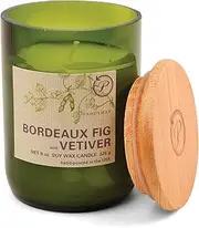 [Paddywax] Eco Collection Scented Soy Wax Jar Candle, 8-Ounce, Bordeaux Fig & Vetiver