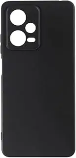 TPU Phone Case Compatible with Xiaomi Redmi Note 12 Pro 5G, Slim Shockproof Soft Cover with Anti-Scratch Design and Precise Cutouts for Full Protection (Black)
