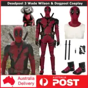 Deadpool 3 Wade Wilson&Dogpool Cosplay Leather Costume Replica Prop Dog Costume