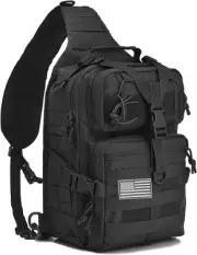 Tactical Sling Bag Pack Military Assault Rucksack Shoulder Bag Backpack Chest Pa