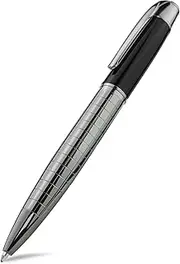 STONEGO Retractable Twist Metal Ballpoint Pen, Black Ink Medium Point 1.0mm Smooth Writing Metal Ball Point Pen Signature Pen Business Gift Pens for Men, Women, Office, Premium Metallic Pens （Black）