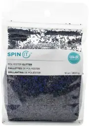 We R Memory Keepers Spin It Chunky Glitter 10oz-Black