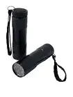 Set of 2 UV Blacklight Mini Flashlights 9 LED Torch Light Battery Powered