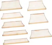 Totority Sturdy Guitar Inlay Decors 9pcs Trapezoid Inlay Shells for Electric Guitar Fretboard Easy Install