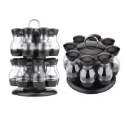 Spice Rack 8/16-Jar Kitchen Coffee Herbs Pepper Seasoning Condiment Jars