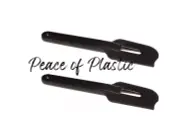 Tupperware New Paddle Scrapers Gadgets Spatulas Set of 2 Black