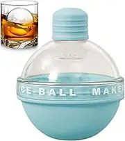Walopola Sphere Ice Mold, Silicone Iced Bulb Mould, Whiskey Iced Ball Maker for Chilling Cocktails Whiskey Juice Drinks Coffee Party Cafe Kitchen