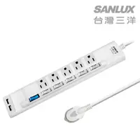 在飛比找蝦皮購物優惠-SANLUX台灣三洋 超安全USB轉接延長電源線-5座6切(