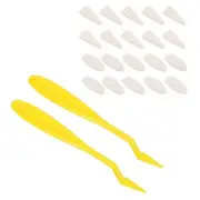 Sketch Trimmer Erase Sponge, 2 Pcs Sketch Wipe Scrapers for Drawing, Yellow