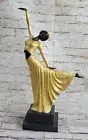 Art Deco/Art Nouveau Bronze Marble Sculpture signed D H Chiparus Figurine Figure
