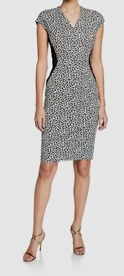 $1195 ESCADA Women's Black Delivia Cocktail Dress Size 46
