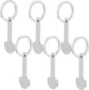 NUOBESTY Shopping Cart 6pcs Cart Token Shopping Trolley Quarter Holder Trolly Coin Zinc Alloy Key Portable Trolley Supplies