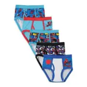 Marvel Boys 5 Pack Spider-Man Briefs Underwear Size 6