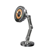 Promate MAGNUS-QI SecureGrip 360 Cradleless 15W Qi Magnetic Wireless in-Car Phone Charger & Holder. Designed for Dashboard & Windshield. Height Adjustable. Ultra Slim. [MAGNUS-QI]