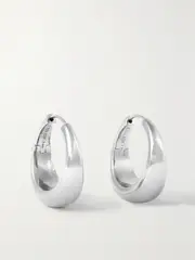 [LIÉ STUDIO] LIÉ STUDIO - The Andrea Silver Hoop Earrings - One size One size Silver