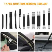 GOOACC 11 PCS Trim Removal Tool Kit, Metal Pry Tool Auto Fastener Remover Black