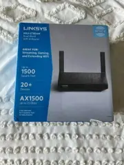 Linksys AX1500 Wifi 6 Router, Max Stream, Dual-Band, 1,500 Sq. ft Coverage,NEW