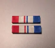 CORRECT SIZE Moiré - Texas Combat Service Ribbon - Made in USA-Set of 2