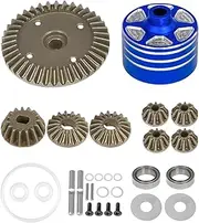 Differential Case Gear Set RC Car Gear Aloy Spare Parts for 1/10 MB 01 BT 01 TT 02 Series (TT 02D/R/B/BR), Blue
