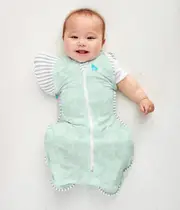 [Swaddle Up™ Transition Bag] Mint Celestial Dot •Organic Cotton