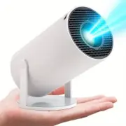 Mini Projector, HY300 Auto Keystone Correction Portable Projector, 4K 200 ANSI