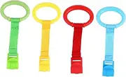 Abaodam Baby Pull up Handle Crib Mobile Arm Learning Standing Pull Ring Crib Hanging Ring Material