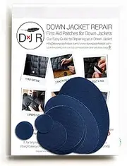 Down Jacket Repair Patch Kit (Self-Adhesive) 16 Colours (Dark Blue)