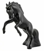 BLACK STALLION HOOD ORNAMENT (MATTE BLACK) Freightliner Kenworth Peterbilt