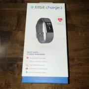 Fitbit Charge 2 Smart Watch Heart Pulse Rate Fitness Tracker Black Large