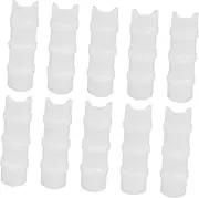 Abs Snap-in Buckle Set Greenhouse Clips Plant Support Bands Clamps Garden Tools 21-23mm Fit