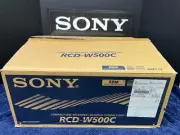 _-NOS + SERVICED-_ Sony RCD-W500C Dual Deck 5-CD Changer Player Recorder