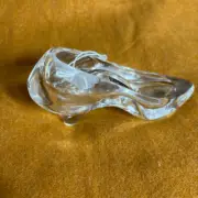 Oneida Clear 24%Crystal Glass Slipper Hand Cut And Blown