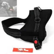 No Pull Adjustable Dog Pet Soft Vest Harness Collar Quality Nylon MEDIUM BLACK