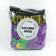 2025 Mardi Gras Krewe Of Bacchus Socks - Baccahgator - New/Sealed
