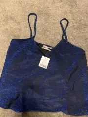 Urban Outfitters Top Womens Size Size Small Sleeveless Cropped Cami Mesh