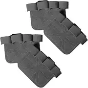 [Snblzhef] Four-Finger Palm Guard Fitness Hand Guard Single & Double Bar Pull-Up Non-Slip Wear- Gloves for Men & Women,B