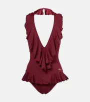 [Chloe] Chloé Ruffled swimsuit AU 12 red