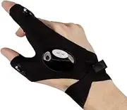 North Hill Goods Dual LED Glove Flashlight - Small and Lightweight - Shine Light in Spaces Never Reached Before!