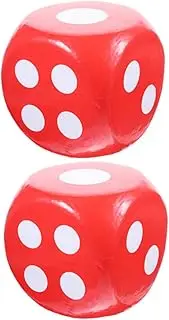 BCOATH 2pcs Extra Large Dice Jumbo Dices for Parties Games Events Fun Props for Raffles Group Activities Family Entertainment Smooth Surface Lightweight Engaging