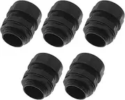 X AUTOHAUX M30x2.0 Cable Glands 28.5mm / 1.12" Bellows Waterproof Tightening Joint Straight-Tube PA66 Nylon Black 5 Pcs