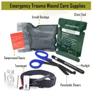 Tactical Trauma First Aid Kit - CAT Tourniquet - Military Survival Kit IFAK EMT