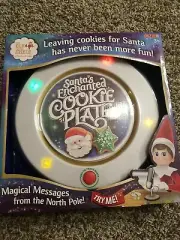 Elf on the Shelf Santa's Enchanted Cookie Plate Magical Messages From North Pole
