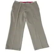 Dockers Men’s Tan Flat Front Relaxed Fit Mobile Pocket Chino Pants Size 42/30