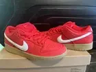 NEW! Nike SB Dunk Low University Red Gum. NEW In Box. Men’s 7 Women’s 8.5