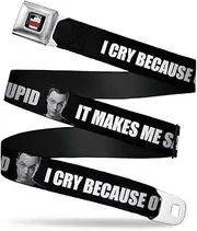 [Buckle-Down] Seatbelt Buckle Belt, Sheldon I Cry Because Others Are Stupid and That Makes Me Sad