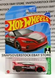 2022 HOT WHEELS RED NISSAN LEAF NISMO RC 02 ALL ELECTRIC RACE CAR, HW #100, VHTF