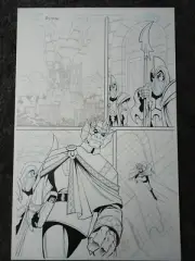 Devils Due Voltron Original Comic Art #1 Pg 16 E.J. SU Pencil - 729