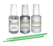 Touch-Up Paint Set Suitable For Volvo, 426 Silver Metallic + Clear Coat + Primer
