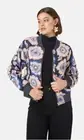Gorman x Sarah Gordon Wonderbloom Jacquard Floral Bomber Jacket Purple Navy 20