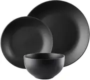 Ambrosia Classic 12 Piece Dinner Set - Black